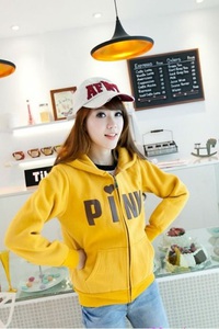 Áo khoác nỉ có nón Pink đáng yêu sành điệu tAK191