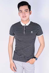 Áo thun nam cổ bẻ kiểu sọc thời trang 53046 04002690127