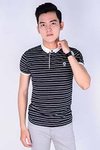 Áo thun nam cổ bẻ kiểu sọc thời trang 53046 04002690102