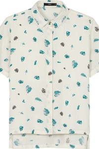 Áo sơ mi nữ tay lơ vê