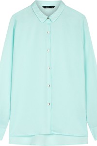 Áo sơ mi vạt high-low nữ