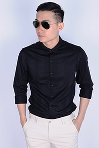 Áo sơ mi nam tay dài cổ bẻ hàn quốc 03006000102