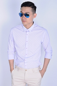 Áo sơ mi nam vải da cá thời trang trẻ trung 03006010104