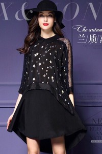 Đầm tay ren họa tiết - CHST-876