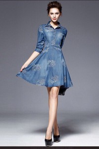 Đầm jeans họa tiết - CHST-726