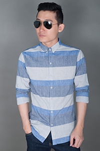 Áo sơ mi nam kẻ caro tay dài thời trang 03000550109