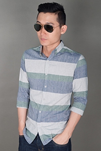 Áo sơ mi nam kẻ caro tay dài thời trang 03000550111