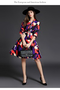 Đầm xòe họa tiết - CHCC-062