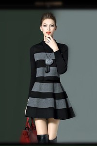 Đầm xòe phối sọc - CHST-582