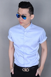 Áo sơ mi nam tay ngắn cổ nhỏ kiểu hàn quốc 03000470116