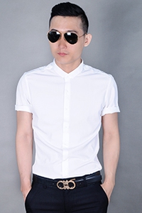 Áo sơ mi nam tay ngắn cổ nhỏ kiểu hàn quốc 03000280101