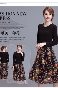 Đầm chân váy hoa