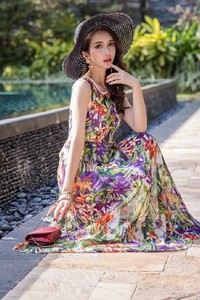 Đầm maxi hoa xinh xắn - CHQC-125