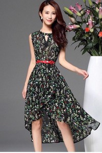 Đầm maxi hoa kèm nịt - CHST-752
