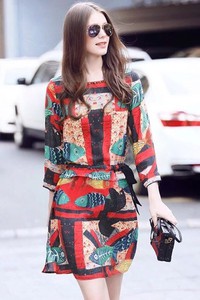 Đầm họa tiết độc đáo - ST002-H300