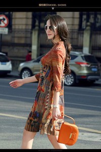 Đầm suông họa tiết cổ - CHST-967