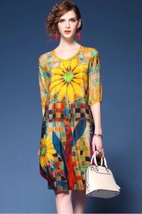 Đầm suông hoa hướng dương - CHST-926