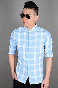 Áo sơ mi nam tay dài sọc caro SM1208