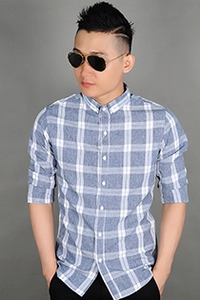 Áo sơ mi nam tay dài sọc caro SM1210