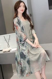 Set áo khoác đầm in họa tiết - CHSP-078