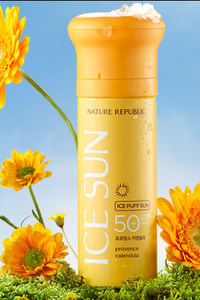 Kem Chống Nắng Mát Da Nature Republic Ice Puff Sun Provence Calendula SPF50 100ml