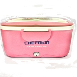 Hộp cơm điện 3 ngăn Chefman của Mỹ ruột inox mới nhất