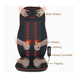 Đệm massage, đệm ghế massage toàn thân Shachu, máy massage xoa bóp vai cổ gáy