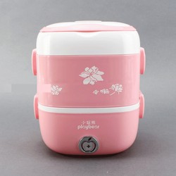 Hộp cơm hâm nóng inox 3 ngăn cao cấp PlayBear
