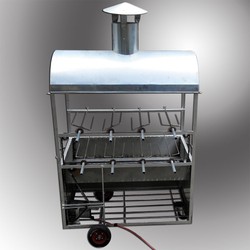 Lò nướng vịt cỏ Vân Đình than hoa có xiên quay tự động