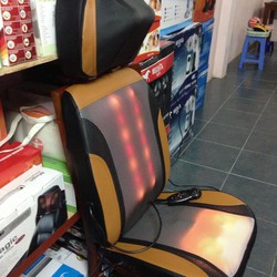 Ghế tựa mát xa Shachu với 30 bi xoay hồng ngoại, đệm mát xa lưng 3 trong 1 giảm đau nhanh chóng, đệm ghế mát xa mẫu mới