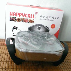 Chảo lẩu điện đa năng đá hoa cương Mạ Vàng Happy Call giá rẻ