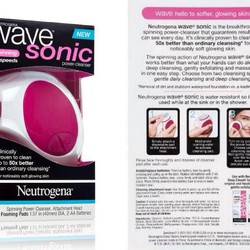 Máy rửa mặt MASSAGE neutrogena wave sonic spinning power hàng Mỹ