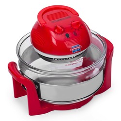 Lò nướng thủy tinh 12L  màu đỏ Sunhouse SHD410