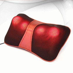 Gối massage hồng ngoại Pl818 màu đỏ mận, đai massge rung giảm béo,máy massage rung bụng giảm mỡ bụng hiệu quả
