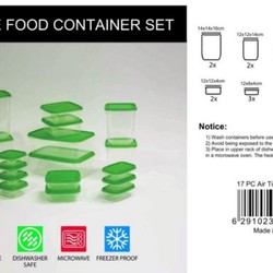 Bộ 17 hộp nhựa đựng thực phẩm