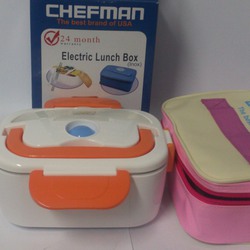 Hộp đựng cơm chefman 111LH , hộp ủ cơm thế hẹ mới cắm điện