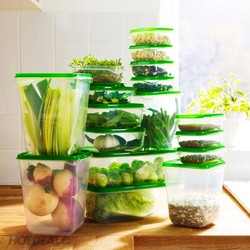 Bộ 17 hộp đựng thức ăn cao cấp IKEA