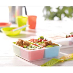 Hộp cơm văn phòng chia ngăn 2 tầng Inomata Nhật 