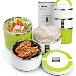 Hộp cơm giữ nhiệt 3 ngăn Homio -  160.000đ ( đã OFF – 40%)
