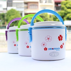 Hộp Cơm điện Swonsan Hàn Quốc Hình Tròn, ruột và lòng inox