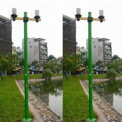 Cột đèn trang trí sân vườn khu phố ARLEQUIN thân nhôm chùm 2,4 bóng, LH 0963 120 518.