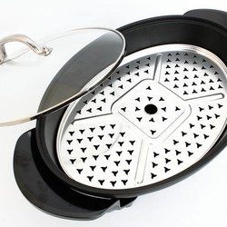 Chảo lẩu cá Shachu Hàn Quốc hình bầu dục