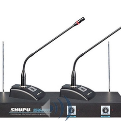 Micro không dây hội thảo 2 mic chất lượng cao, dòng shupu edm 2000 chất âm cực tốt