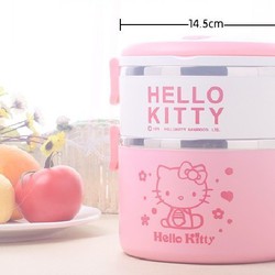 Hộp cơm giữ nhiệt 2 tầng Hello Kitty