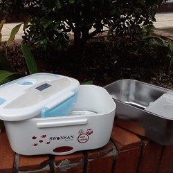 Hộp cơm cắm điện inox khay rời Swonsan 1005KV