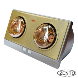 Đèn sưởi nhà tắm 2 bóng Zento ZT2 Gold