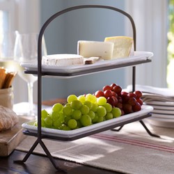 Giá hai tầng bày bánh , trái cây - RS13800046HC