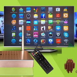 Android TV box Q9, Mới 100%, Smart TiVi.