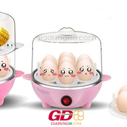 Máy luộc trứng hấp thức ăn 2 tầng tiện dụng