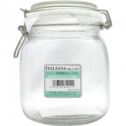 Bình đựng thực phẩm thủy tinh có gioăng silicon 1500ml